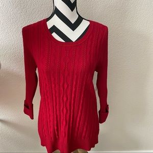 Debbie Morgan || Red Carpet cable knit sweater pullover